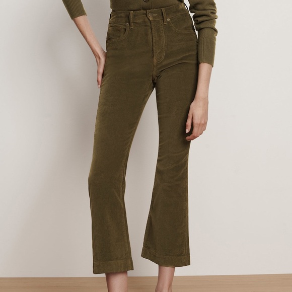 Veronica Beard Carson Corduroy Kick-Flare Pant - Picture 1 of 2
